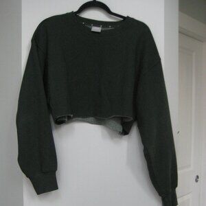 TNA raw hem cropped Cozy AF sweater